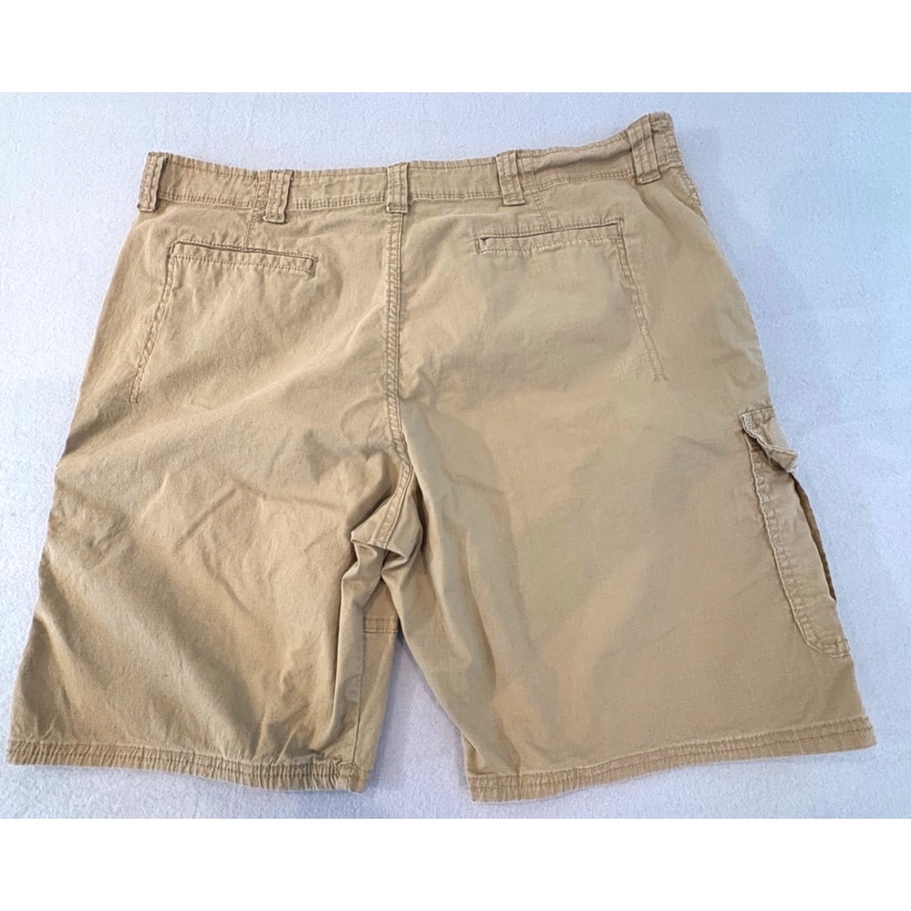 Wrangler Relaxed Fit Cargo Shorts Mens Size 40 Tan Cotton Spandex Pockets Casual - Picture 8 of 12